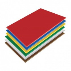 Ensemble de planches à découper basse densité Hygiplas 600x450x10mm lot de 6 HC879 Hygiplas