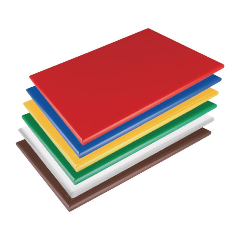 Ensemble de planches à découper basse densité Hygiplas 600x450x20mm lot de 6 HC880 Hygiplas Ensemble de planches à découper basse densité Hygiplas 600x450x20mm lot de 6 HC880 Hygiplas