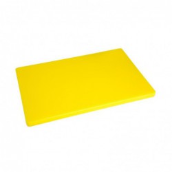 Grande planche à découper épaisse basse densité Hygiplas jaune HC884 Hygiplas