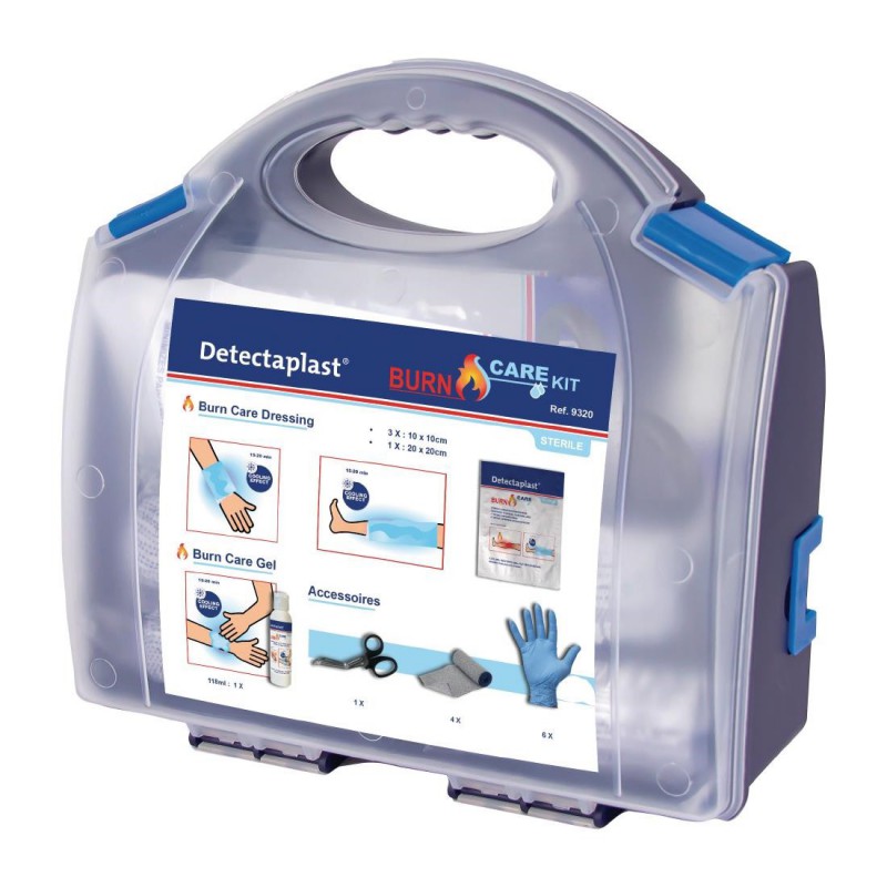 Kit de soin des brûlures Detectaplast HR277 Detectaplast Kit de soin des brûlures Detectaplast HR277 Detectaplast
