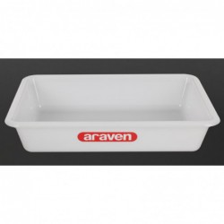 Bac alimentaire peu profond Araven transparent 345mm J209 Araven