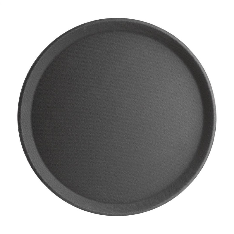 Plateau antidérapant en fibre de verre Olympia Kristallon rond noir 406mm J847 Olympia Plateau antidérapant en fibre de verre Olympia Kristallon rond noir 406mm J847 Olympia