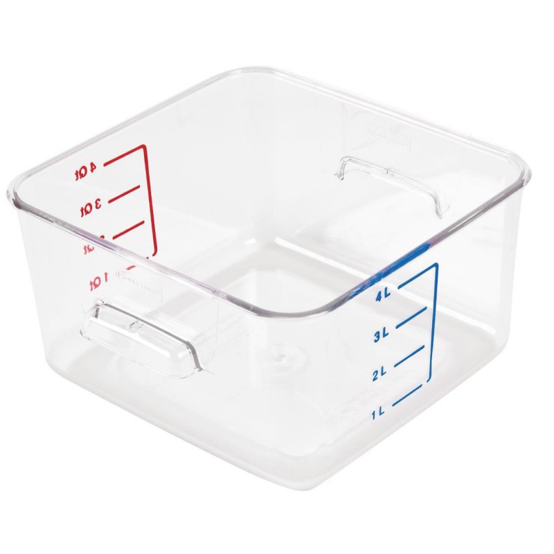 Boîte carrée de stockage 4L Rubbermaid J871 Rubbermaid Boîte carrée de stockage 4L Rubbermaid J871 Rubbermaid