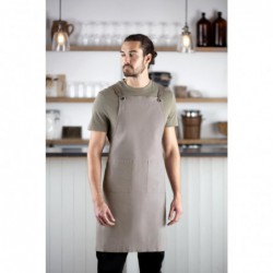 Tablier bavette en coton Southside gris délavé BB687 Southside