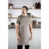 Tablier bavette en coton Southside gris délavé BB687 Southside