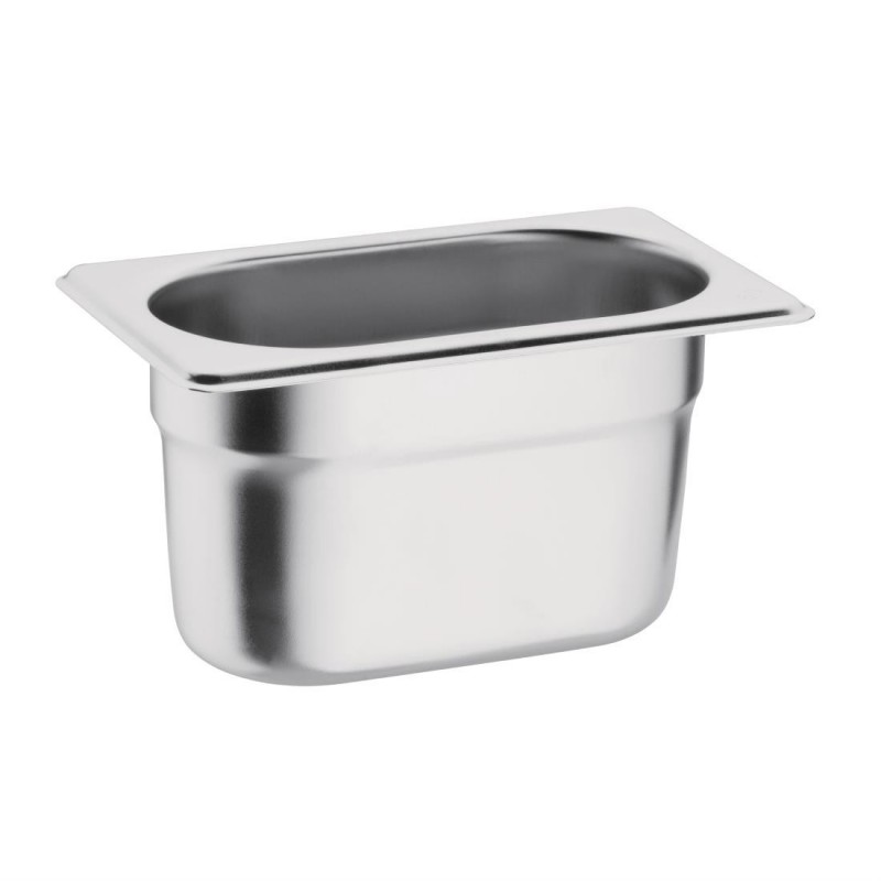 Bac Gastronorme inox GN 1/9 100mm Vogue K825 Vogue Bac Gastronorme inox GN 1/9 100mm Vogue K825 Vogue