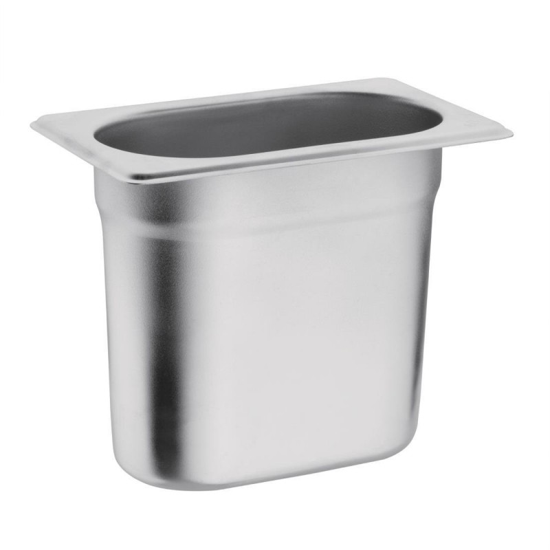 Bac Gastronorme inox GN 1/9 150mm Vogue K826 Vogue Bac Gastronorme inox GN 1/9 150mm Vogue K826 Vogue