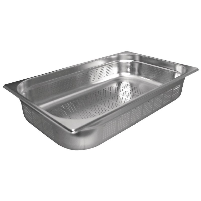 Bac Gastronorme inox perforé GN 1/1 65mm Vogue K840 Vogue Bac Gastronorme inox perforé GN 1/1 65mm Vogue K840 Vogue