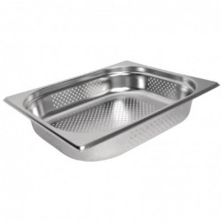 Bac Gastronorme inox perforé GN 1/2 100mm Vogue K845 Vogue