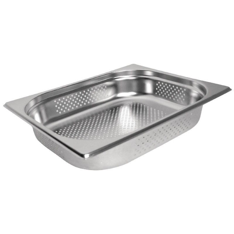Bac Gastronorme inox perforé GN 1/2 150mm Vogue K846 Vogue Bac Gastronorme inox perforé GN 1/2 150mm Vogue K846 Vogue