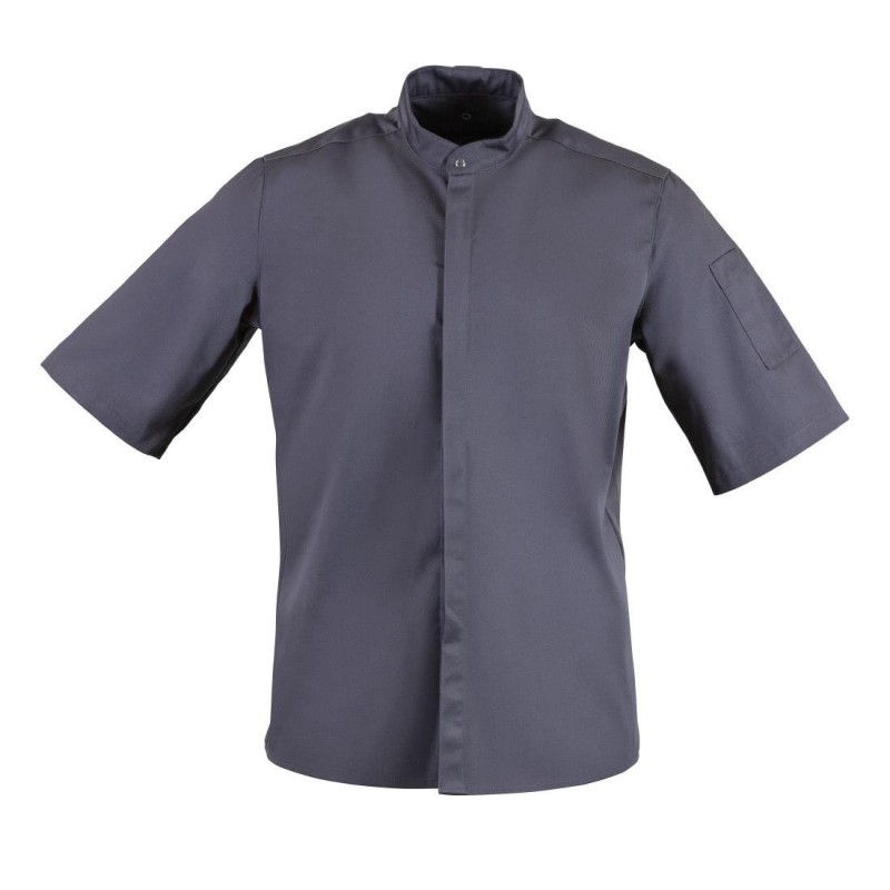 Veste col officier Southside gris anthracite - Taille XL BB712-XL Southside Veste col officier Southside gris anthracite - Taille XL BB712-XL Southside