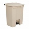 Conteneur à pédale Rubbermaid Step-On beige 68L L374 Rubbermaid