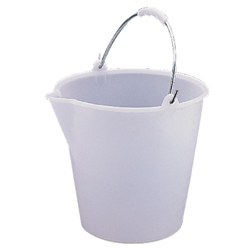 Seau en plastique très résistant Jantex blanc 12L L571 Jantex Seau en plastique très résistant Jantex blanc 12L L571 Jantex