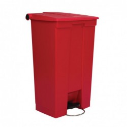 Conteneur à pédale Rubbermaid rouge 87L L629 Rubbermaid