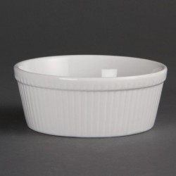 Plats à gratin ronds blancs Olympia 134mm (Lot de 6) C042 Olympia