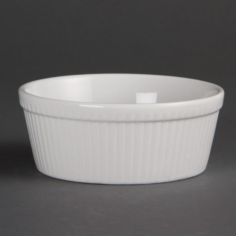 Plats à gratin ronds blancs Olympia 134mm (Lot de 6) C042 Olympia Plats à gratin ronds blancs Olympia 134mm (Lot de 6) C042 Olympia