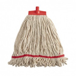 Tête de balai serpillère avec bande de maintien SYR Kentucky rouge L884 Scot Young