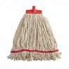 Tête de balai serpillère avec bande de maintien SYR Kentucky rouge L884 Scot Young