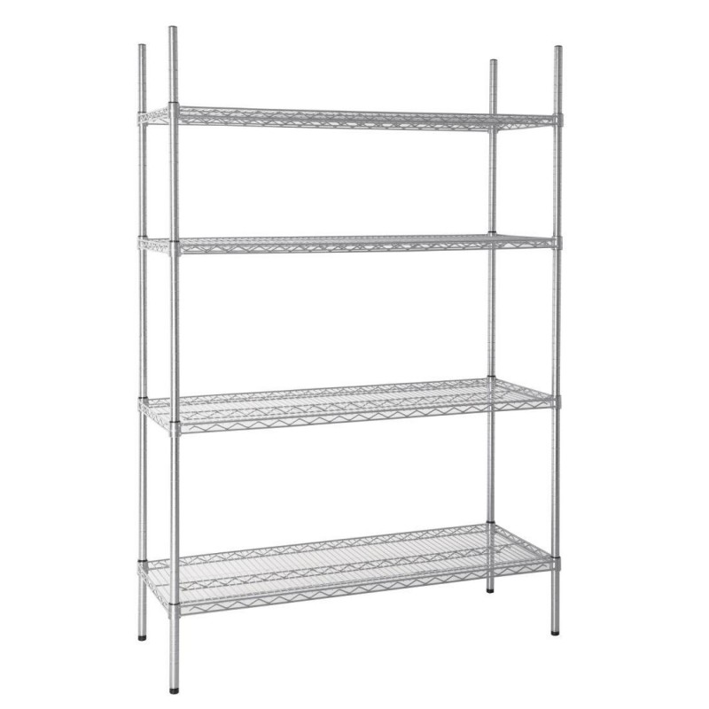 Etagère modulaire 4 niveaux 1220x457mm Vogue L928 Vogue Etagère modulaire 4 niveaux 1220x457mm Vogue L928 Vogue