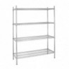 Etagère modulaire 4 niveaux 1525x457mm Vogue L929 Vogue