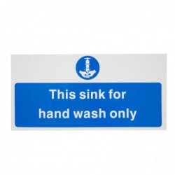 Signalétique pour le lavage des mains uniquement Vogue (en anglais) L952 Vogue