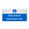 Signalétique pour le lavage des mains uniquement Vogue (en anglais) L952 Vogue