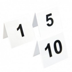 Lot de numéros de table en plastique Olympia 1-10 L981 Beaumont