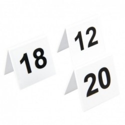 Lot de numéros de table en plastique Olympia 11-20 L982 Beaumont