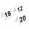 Lot de numéros de table en plastique Olympia 11-20 L982 Beaumont