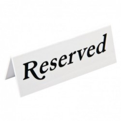 Chevalets de table en plastique Olympia "Reserved" (lot de 10) L988 Beaumont