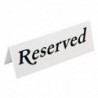 Chevalets de table en plastique Olympia "Reserved" (lot de 10) L988 Beaumont