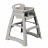 Chaise haute empilable platine Rubbermaid M959 Rubbermaid
