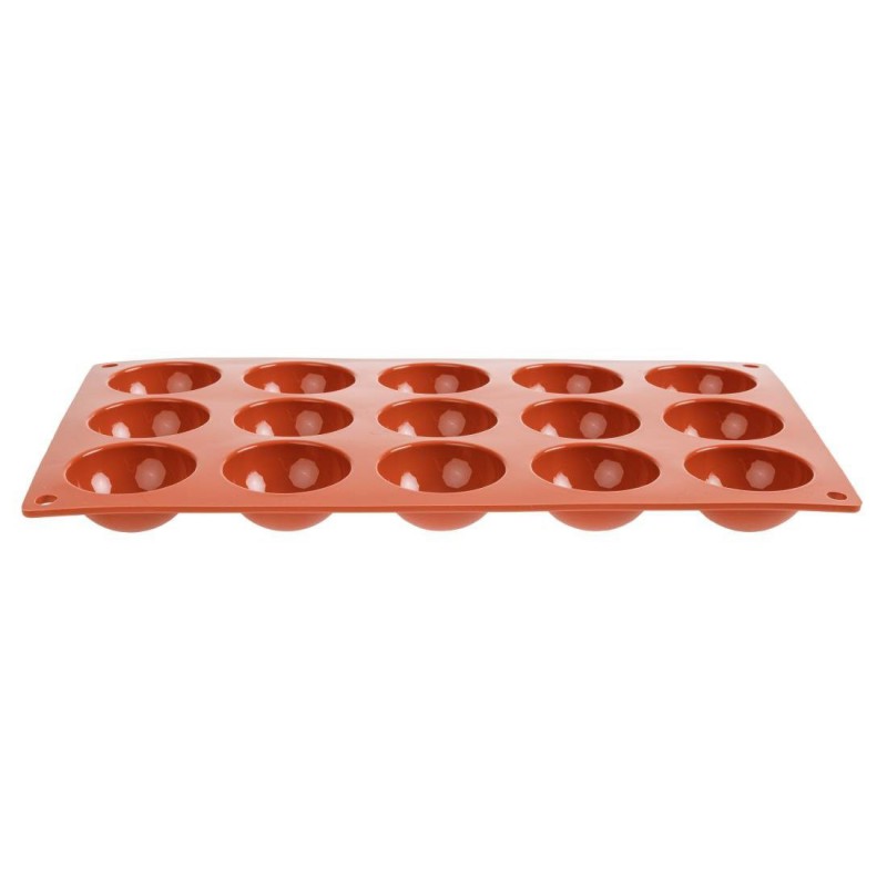 Plaque 15 demi-sphères en silicone Pavoni Formaflex N936 Pavoni