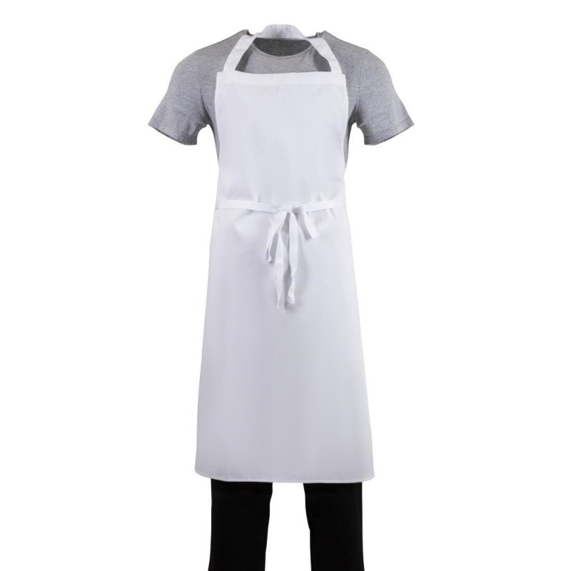 Tablier bavette Whites blanc XL A522 Whites Chefs Clothing Tablier bavette Whites blanc XL A522 Whites Chefs Clothing