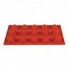 Plaque 15 pyramides en silicone Pavoni Formaflex N942 Pavoni