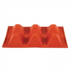 Plaque 6 pyramides en silicone Pavoni Formaflex N943 Pavoni