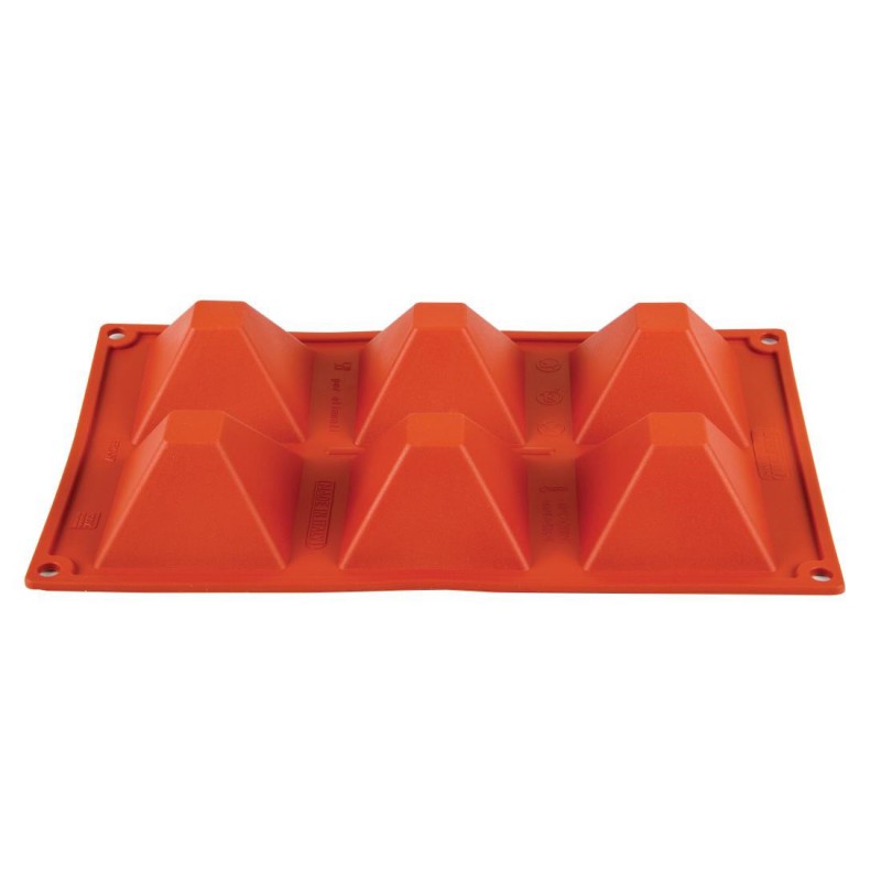 Plaque 6 pyramides en silicone Pavoni Formaflex N943 Pavoni Plaque 6 pyramides en silicone Pavoni Formaflex N943 Pavoni