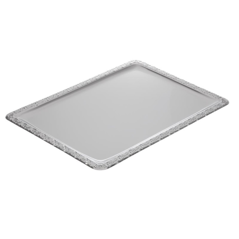 Plateau de service rectangulaire inox APS 500 x 360mm P006 APS Plateau de service rectangulaire inox APS 500 x 360mm P006 APS