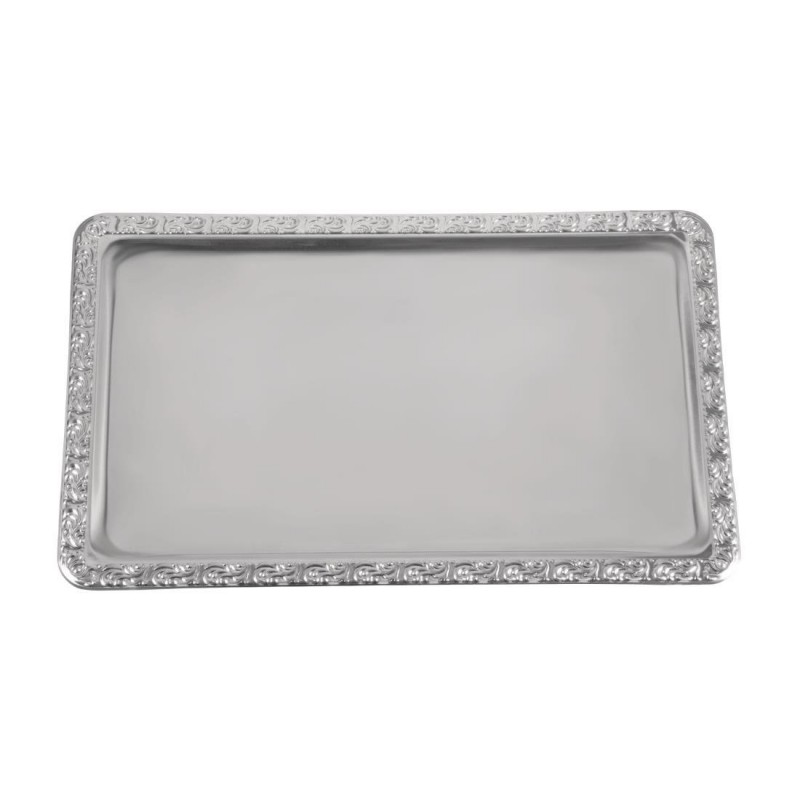 Plateau de service rectangulaire inox APS GN1/1 P007 APS Plateau de service rectangulaire inox APS GN1/1 P007 APS