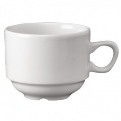 Tasses à thé empilables Nova Churchill Whiteware 213 ml  (Lot de 24) P271 Churchill
