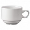 Tasses à thé empilables Nova Churchill Whiteware 213 ml  (Lot de 24) P271 Churchill
