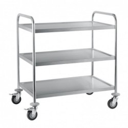 Chariot de débarrassage inox 3 niveaux Craven P479 Craven