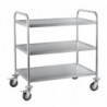 Chariot de débarrassage inox 3 niveaux Craven P479 Craven