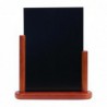 Ardoise de table Securit finition acajou 320 x 270mm P487 Securit