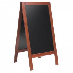 Panneau de trottoir Securit Duplo acajou 700 x 1350mm P514 Securit