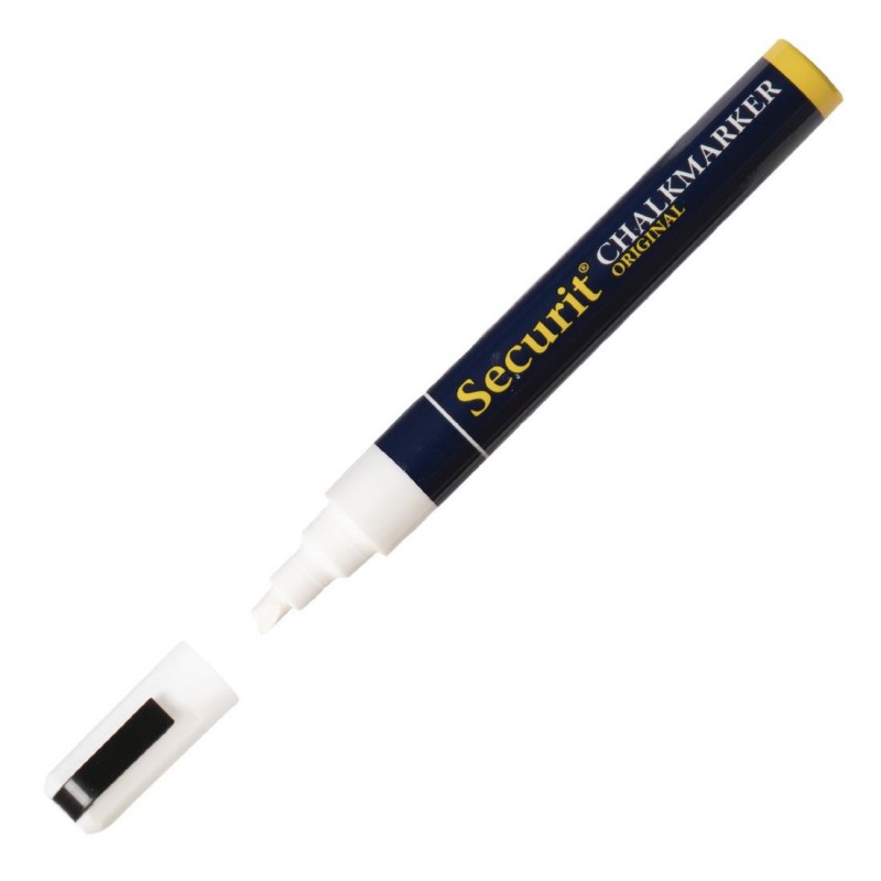 Marqueur craie 6mm Securit blanc P520 Securit