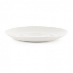 Soucoupes à cappuccino Churchill Plain Whiteware 160mm (Lot de 24) P884 Churchill