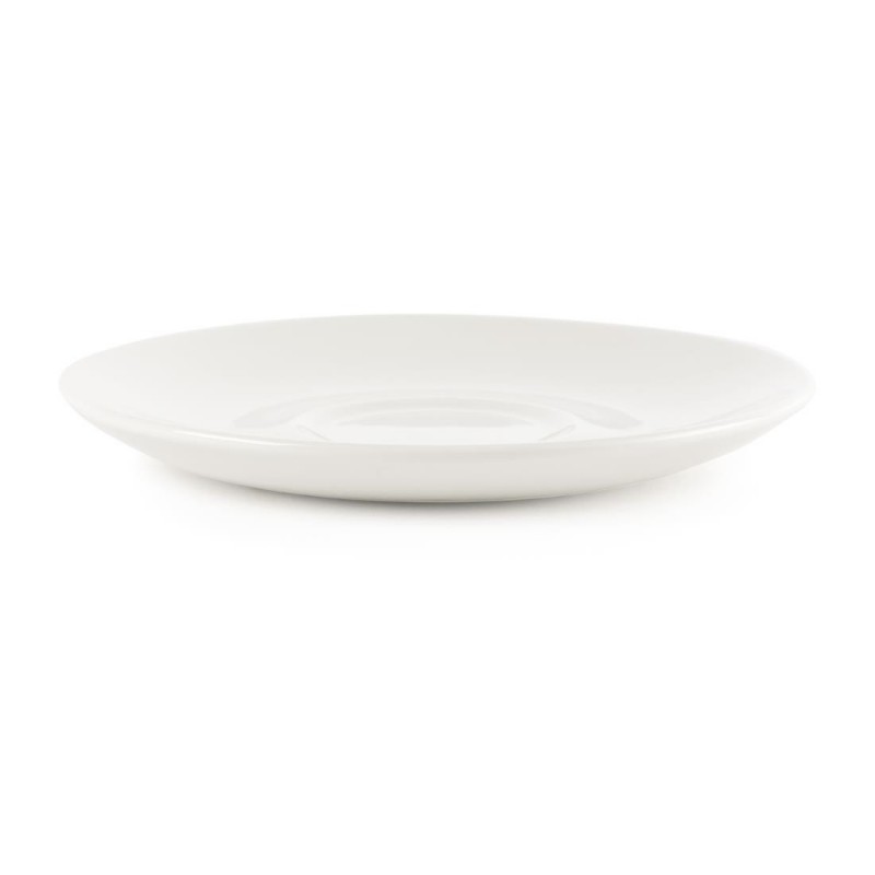 Soucoupes à cappuccino Churchill Plain Whiteware 160mm (Lot de 24) P884 Churchill Soucoupes à cappuccino Churchill Plain Whiteware 160mm (Lot de 24) P884 Churchill