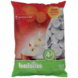 Bougies chauffe plats Bolsius 4 heures (Lot de 100) P950 Bolsius