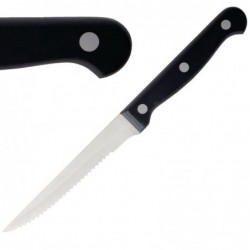 Couteaux à viande Olympia manche noir (Lot de 12) C134 Olympia